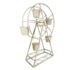 Cream Ferris Wheel with Small Buckets