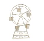 Cream Ferris Wheel with Small Buckets