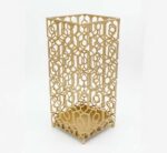 Gold Metal Umbrella Holder Square