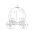 White Metal Wire Pumpkin Carriage