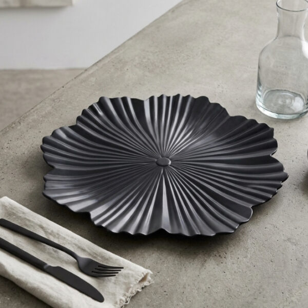 Plastic Underplate Floral Design 33cm