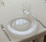 Clear Plastic Beaded Edge Underplate 33cm
